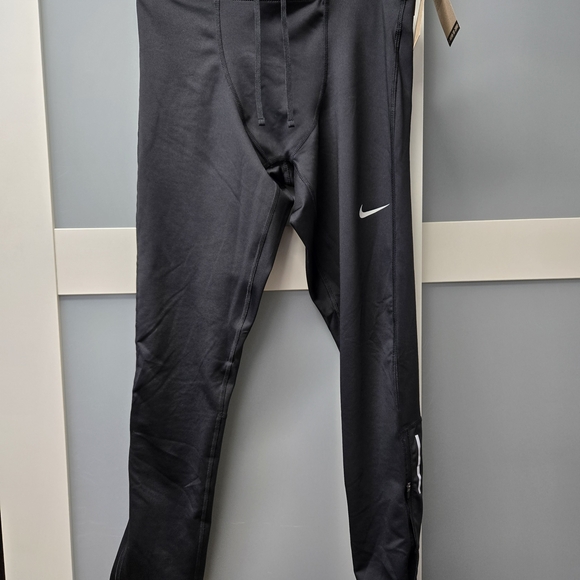 Nike Dri-fit Challenger Running Training Tights Mens Large Black - Picture 1 of 10